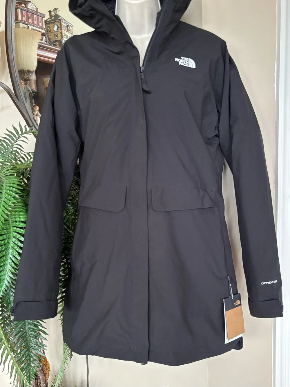 The North Face DryVent Mono Triclimate Parka 3-in-1 Black Shell Jacket w/ Liner